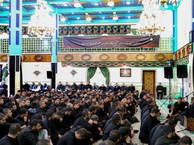 برگزاری مراسم عزاداری حضرت فاطمه زهرا (س) با حضور رئیسی