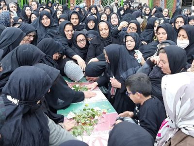 مادران دیار امامزاده عبدالله(ع) آمل برای شهید گمنام مادری کردند