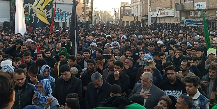 تشییع نمادین حضرت زهرا(س) در سوسنگرد+عکس