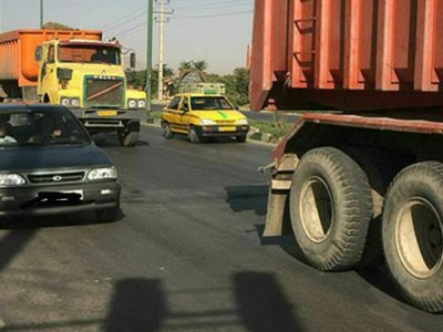 خرابی آسفالت و بی‌قانونی رانندگان ماشین‌های سنگین، از این جاده بوی مرگ می‌آید!
