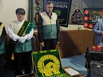 حضور خادمیاران رضوی با پرچم متبرک امام رئوف در مدارس زنجان