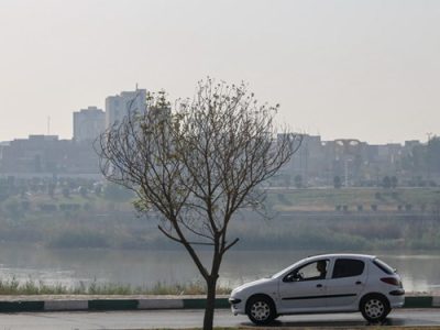 وضعیت آلودگی هوا در اهواز و آبادان همچنان قرمز است