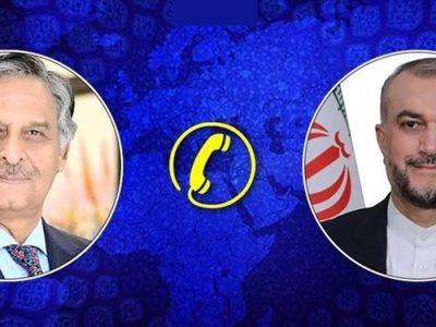 گفت‌وگوی وزرای خارجه ایران و پاکستان درباره مسائل دوجانبه و وضعیت غزه