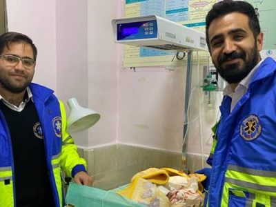 به دنیا آمدن نوزاد عجول در دستان سفیدپوشان اورژانس  ۱۱۵