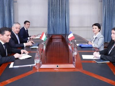 دیدار وزیر امور خارجه تاجیکستان با سفیر فرانسه در «دوشنبه»