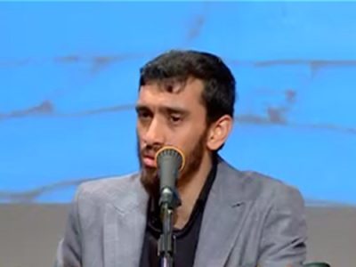 مهدی رسولی و سیدمحمدرضا نوشه‌ور در بزرگداشت شهید اسداللهی می‌خوانند
