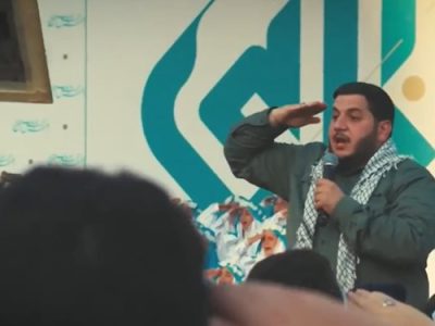خواننده لبنانی سلام فرمانده در محضر رهبر معظم انقلاب می‌خواند+فیلم