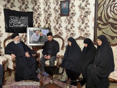 دیدار رئیسی با خانواده سردار شهید سید رضی موسوی