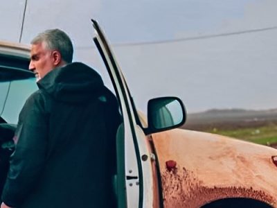 رسیدگی حاج قاسم به یک گاو گرسنه در بحبوحه نبرد با داعش