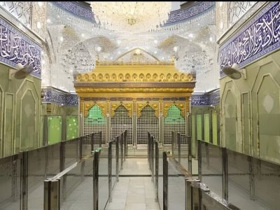 نصب نرده جهت زیارت ضریح حضرت عباس (ع)