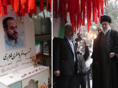 رهبر انقلاب بر مزار «نوید صفری» شهید مدافع حرم حضور یافتند