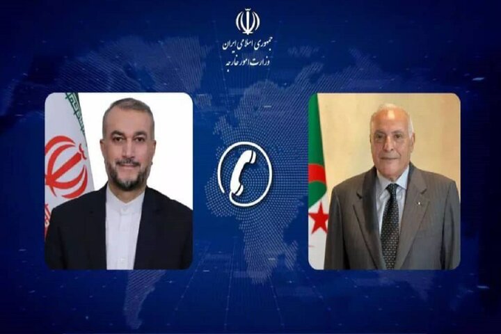 رایزنی امیرعبداللهیان با وزیر خارجه الجزایر پیرامون تحولات منطقه